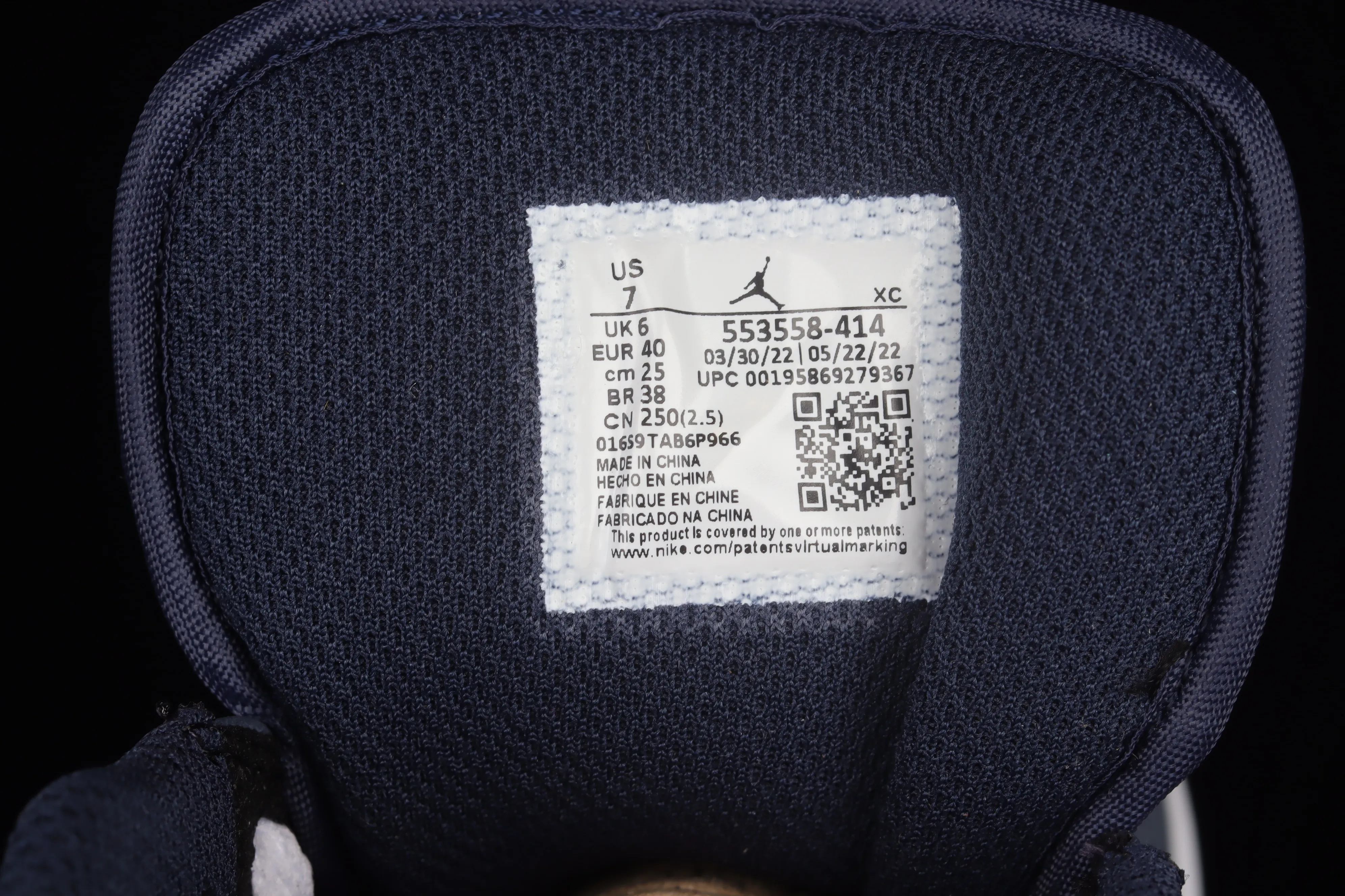 All categories Air Jordan Jordan series basketball shoes Air Jordan 1 Low Air Jordan 1 Low AJ1 Joe 1 navy blue sports culture basketball shoes 553558-414